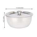 Stainless Steel Steamed Egg Bowl Ramen Rice Fruit Salad Stew Bowls with Lids Soup Cup Food Container Kitchen Tableware Supplies