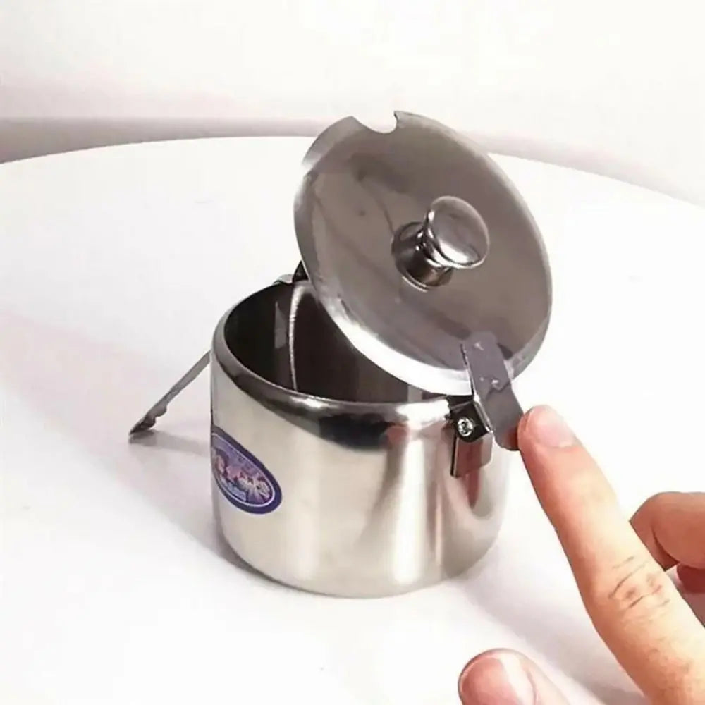 1Pcs Mini Sugar Container with Lid Spoon Sauce Cans Sugar Jam Salt Pot Seasoning Pot Spice Storage Jar Kitchen Supplies