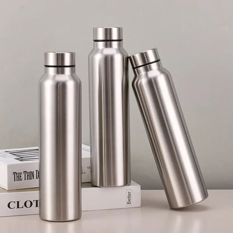 1 Litre Stainless Steel Sports Water Bottle, Single Wall