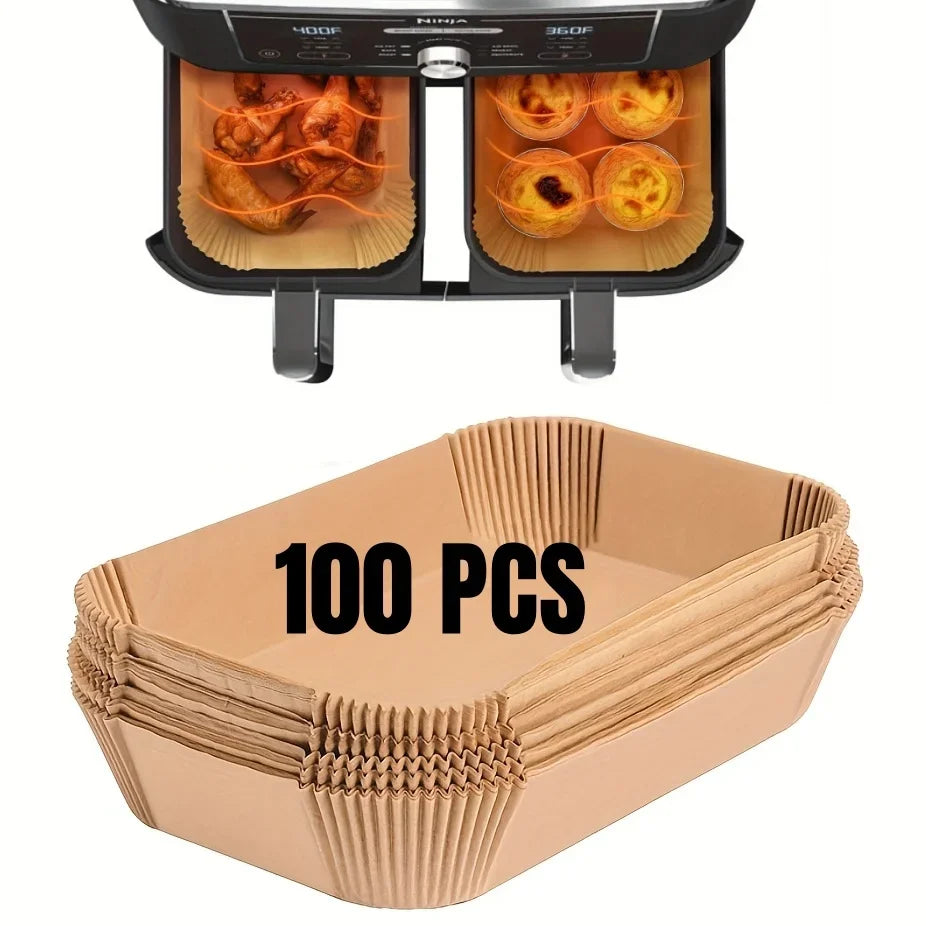 Disposable Air Fryer Paper Liners, 50 to 200 Pack