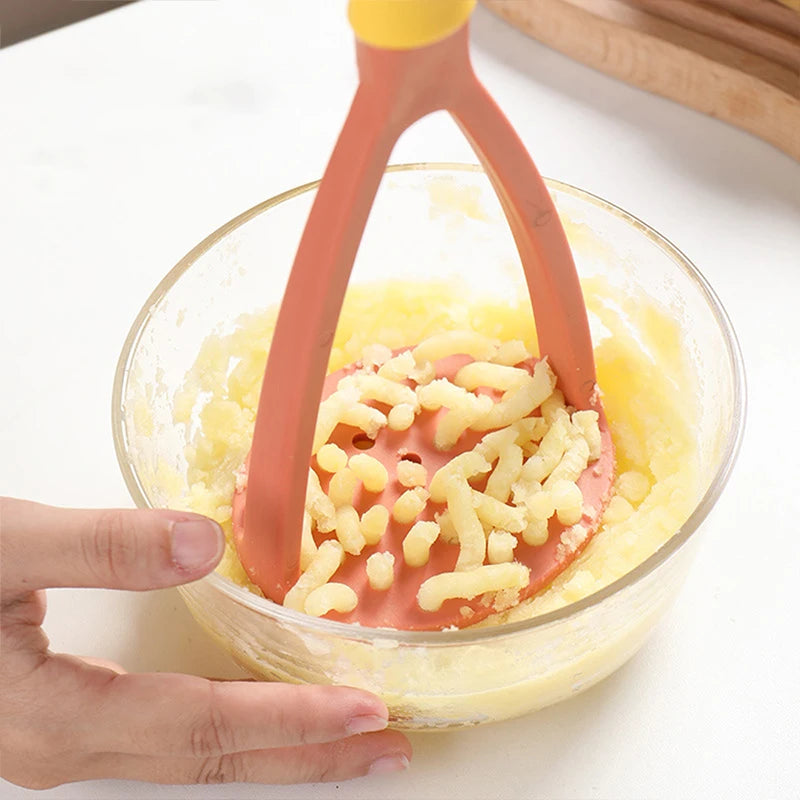Potato Masher and Ricer, Press-Style Puree Maker, Green or Orange