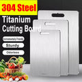 Stainless Steel Chopping Board, Double Sided, 5 Sizes