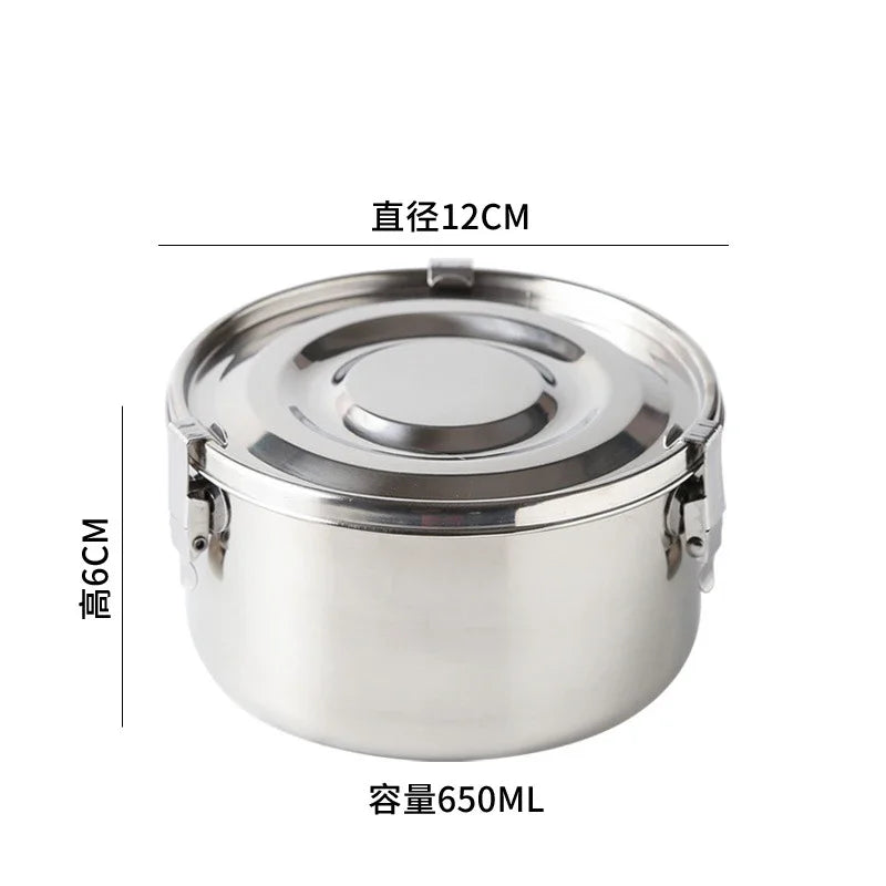 304 Stainless Steel Leak-Proof Lunch Box, Bento Box for Picnic and Work, 350 ml to 3000 ml