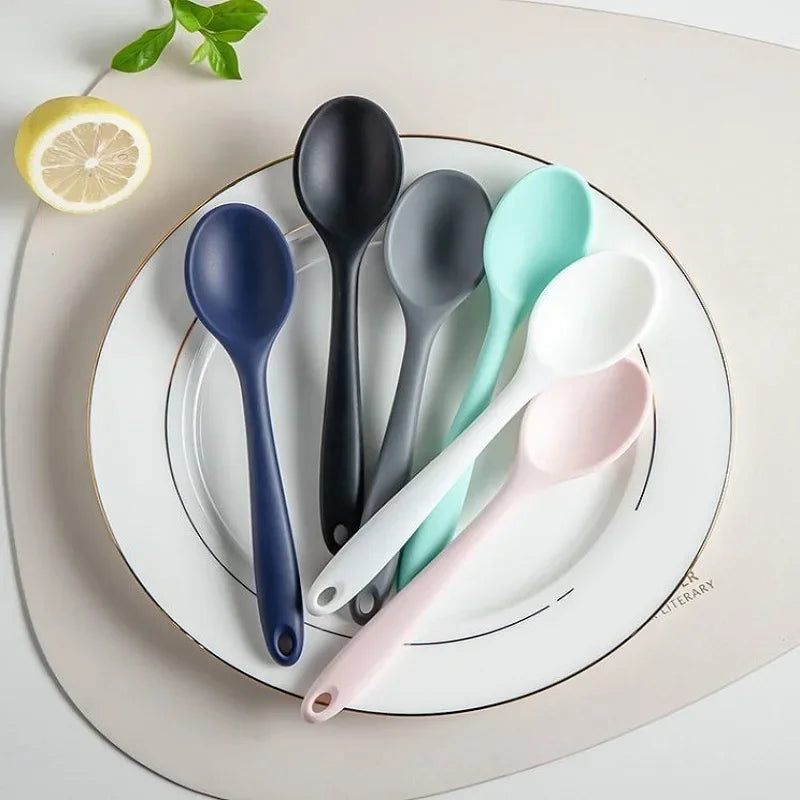 Silicone Mixing and Serving Spoons, Set of 3