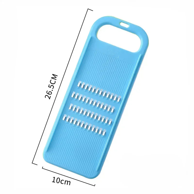 Hand-Held Vegetable Grater and Slicer with Container
