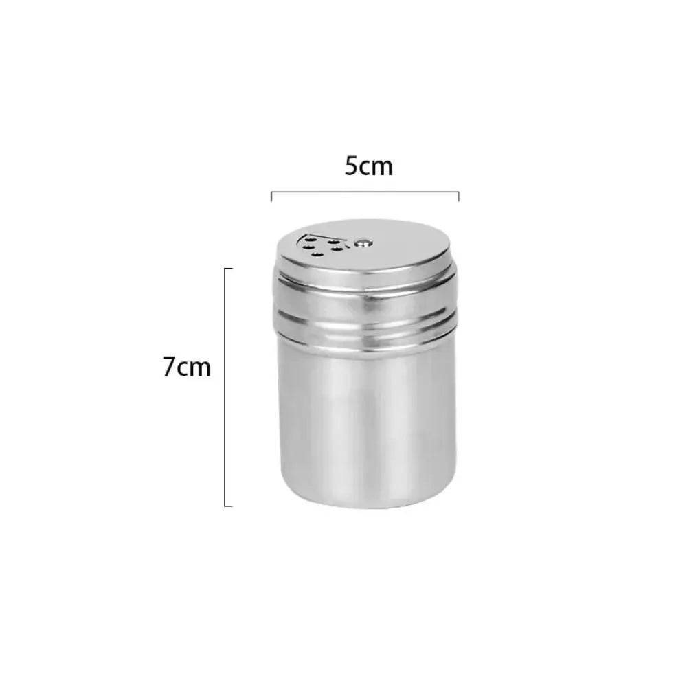 Stainless Steel Seasoning Shaker with Rotating Lid