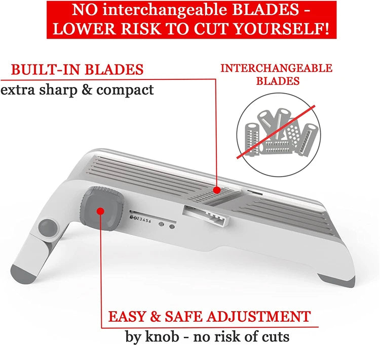 18-in-1 Adjustable Mandoline Vegetable Slicer and Julienne Cutter