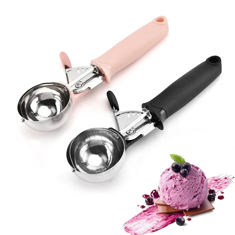 Stainless Steel Ice Cream Scoop with Trigger Release