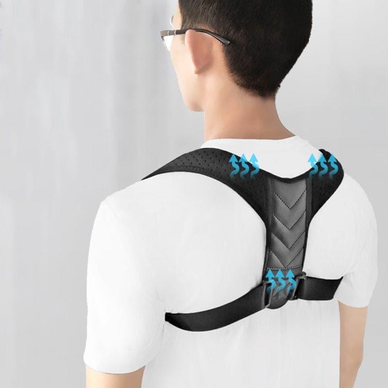 Adjustable Back Shoulder Posture Corrector Belt UK Clavicle Spine Support Brace Reshape Body Health Fixer Tape corrector - Ammpell  