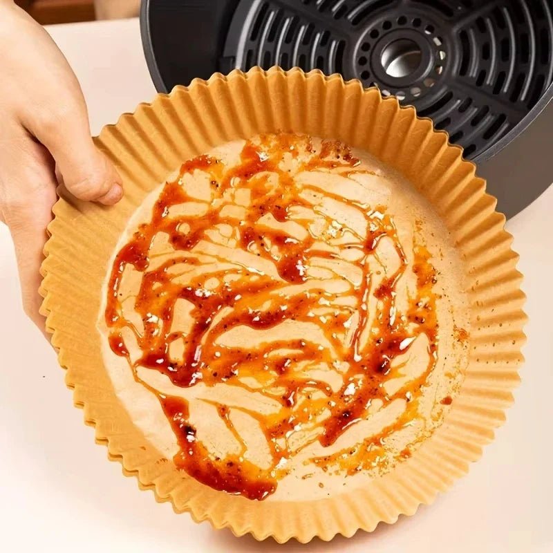 Air Fryer Paper Liners Disposable Oil-proof Waterproof Baking Paper Round Square And Rectangle Parchment Kitchen Party Supplies - Ammpell