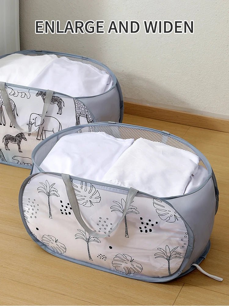 Cartoon Giraffe Laundry Basket Home Dirty Clothes Basket Miscellaneous Sorting and Storage Basket Bathroom Organizer Storage - Ammpell