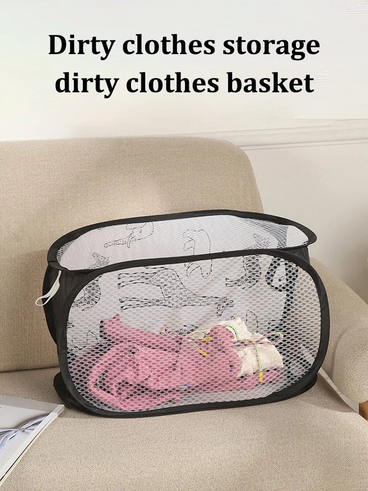 Cartoon Giraffe Laundry Basket Home Dirty Clothes Basket Miscellaneous Sorting and Storage Basket Bathroom Organizer Storage - Ammpell