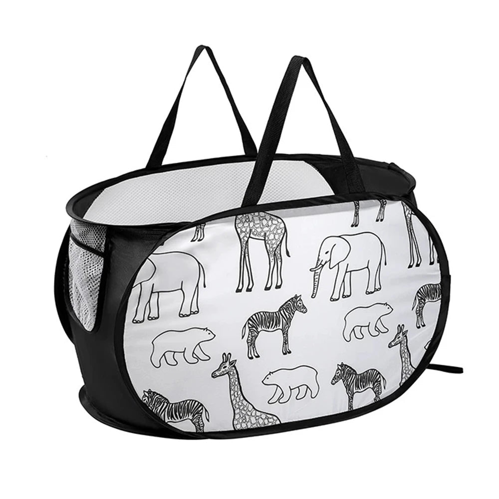 Cartoon Giraffe Laundry Basket Home Dirty Clothes Basket Miscellaneous Sorting and Storage Basket Bathroom Organizer Storage - Ammpell