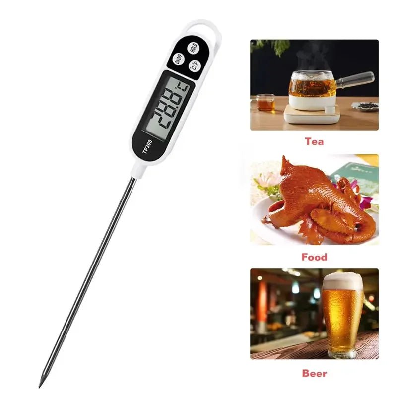 Digital Food Thermometer with Probe for Cooking and BBQ, -50 to 300°C - Ammpell