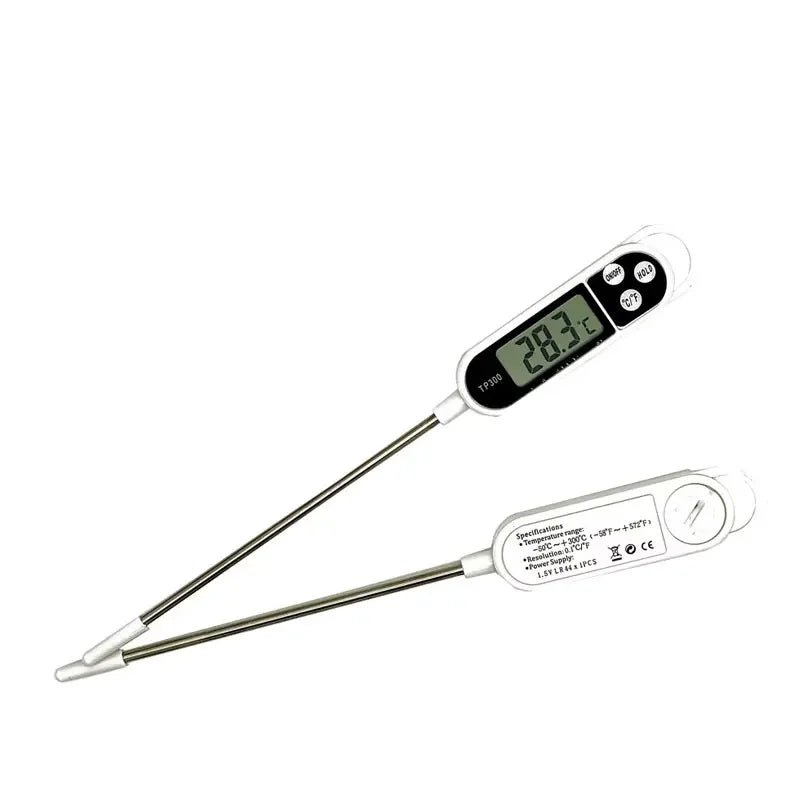 Digital Food Thermometer with Probe for Cooking and BBQ, -50 to 300°C - Ammpell