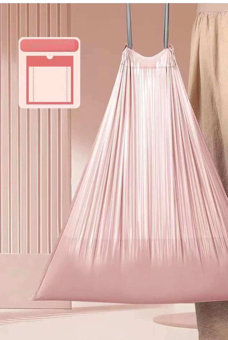 Drawstring Small Trash Bags 4 Gallon Thicken Drawstring Small Garbage Bags for Kitchen Bathroom Bedroom Home Office Trash - Ammpell
