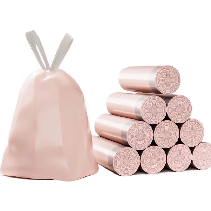 Drawstring Small Trash Bags 4 Gallon Thicken Drawstring Small Garbage Bags for Kitchen Bathroom Bedroom Home Office Trash - Ammpell