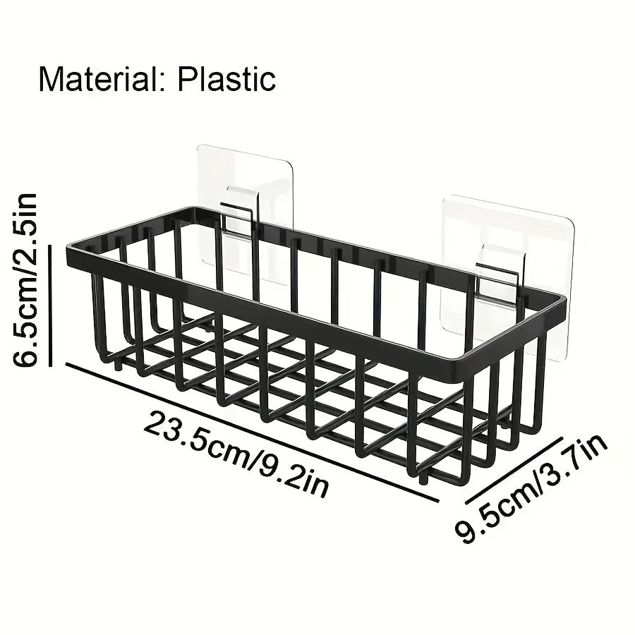 Easy-to-Install Kitchen Sink Organizer, No Drilling Required, Multipurpose Storage Rack Suitable for Sponges,Brushes, and Towels - Ammpell