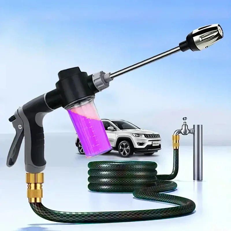 Garden Hose Spray Nozzle, Multi-Pattern, for Car Washing and Watering - Ammpell