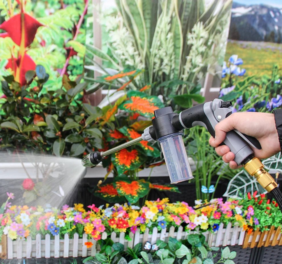 Garden Hose Spray Nozzle, Multi-Pattern, for Car Washing and Watering - Ammpell