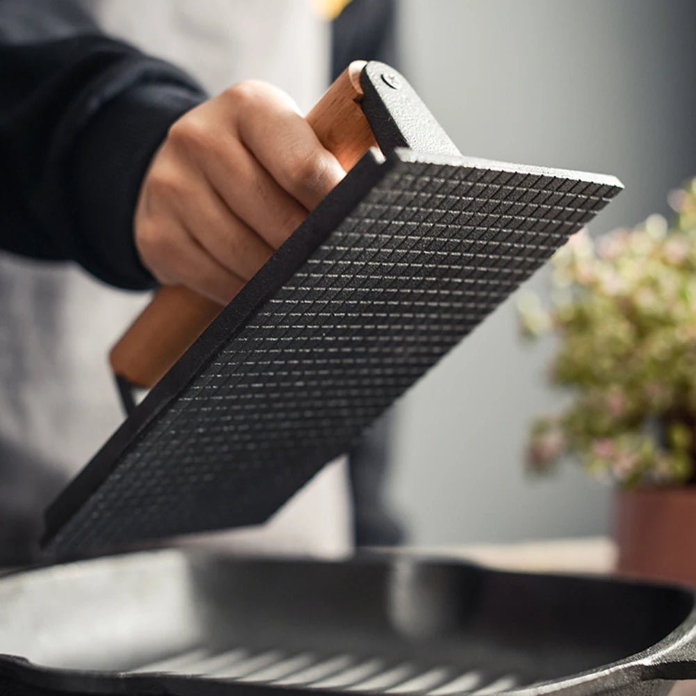 Heavy-Duty Burger and Steak Press with Handle - Ammpell