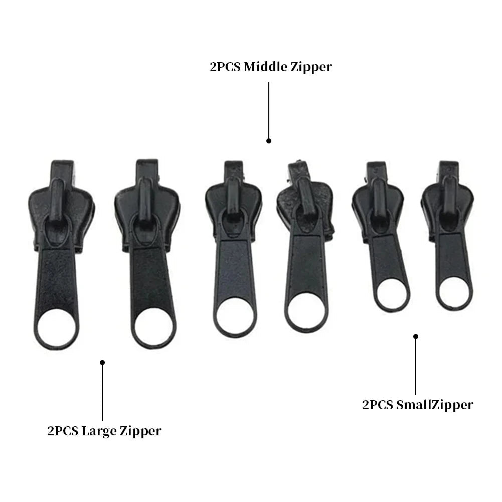 Instant Zipper Repair Kit, Universal Replacement Sliders - Ammpell