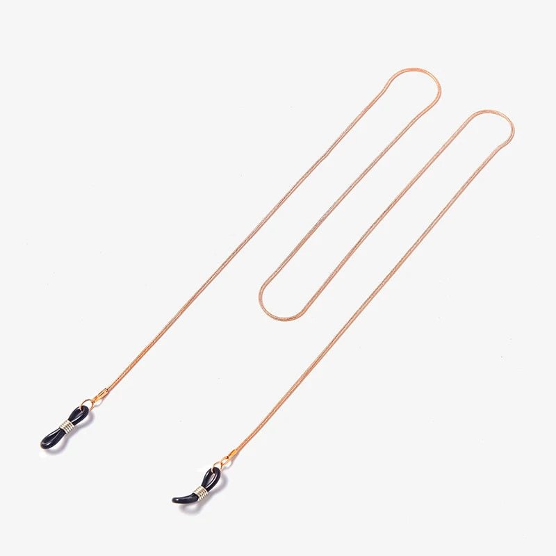 JWER Fashion Woman Sunglasses Chain Cylinder Bead Chain Anti-Falling Glasses Eyeglasses Cord Necklace Mask Chain for Women Gifts - Ammpell