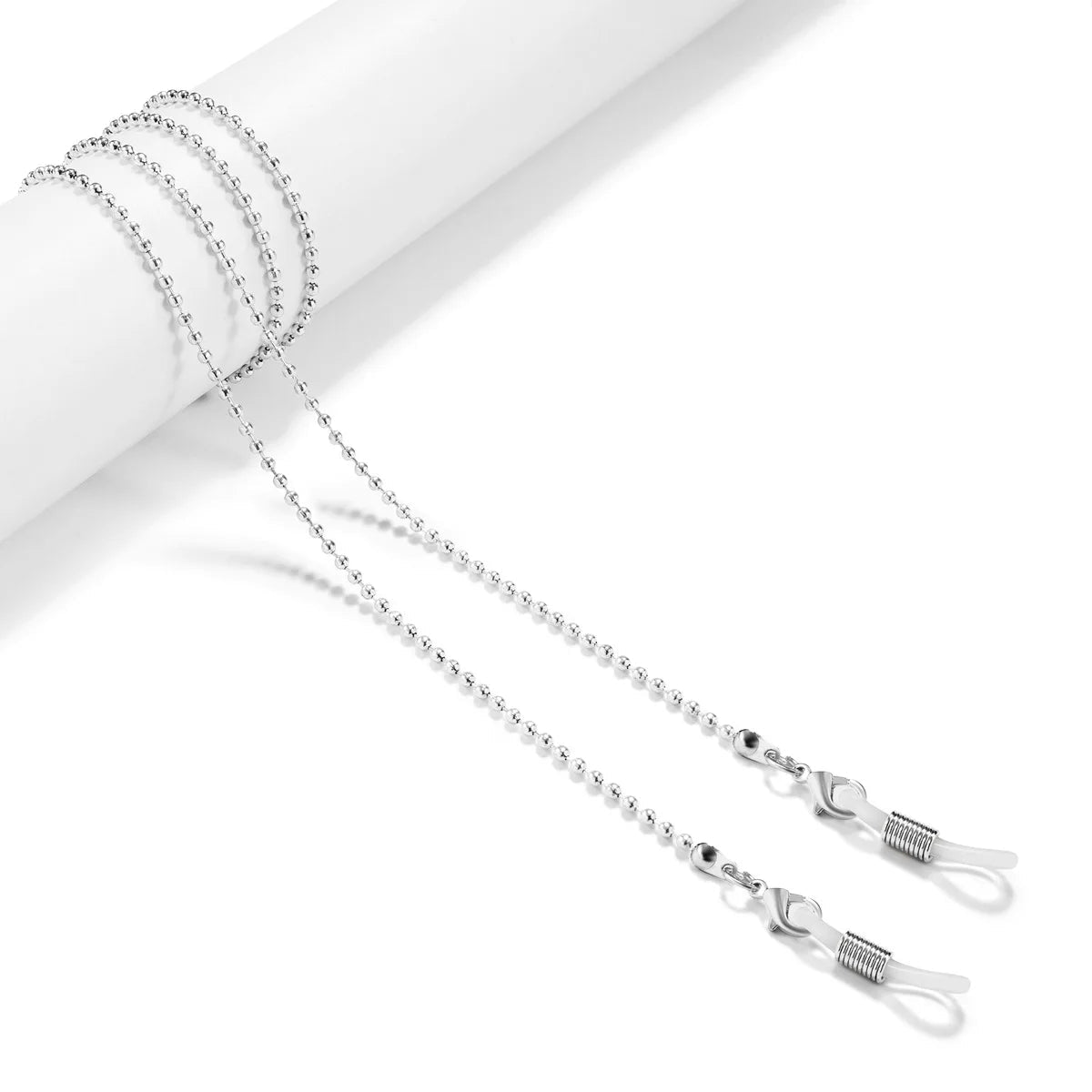 JWER Fashion Woman Sunglasses Chain Cylinder Bead Chain Anti-Falling Glasses Eyeglasses Cord Necklace Mask Chain for Women Gifts - Ammpell