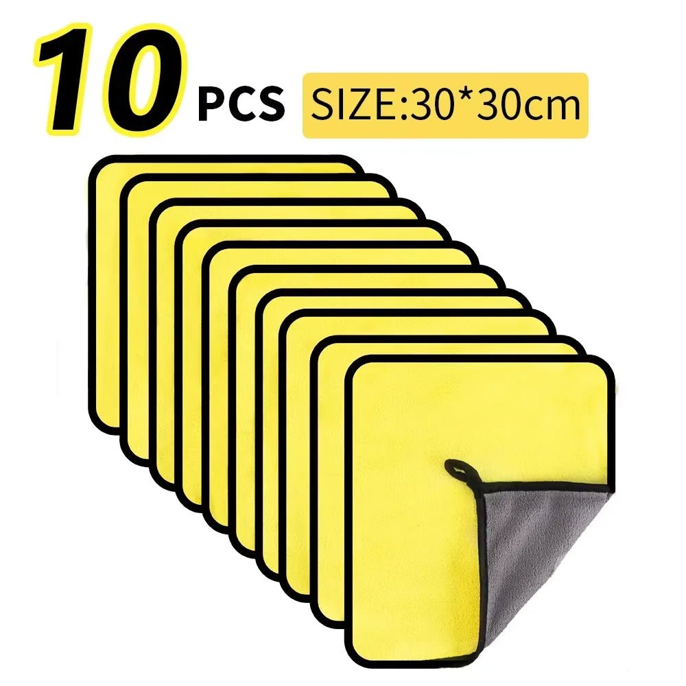 Microfiber Cleaning Cloths, Double Layer, 30x30cm and 30x60cm - Ammpell