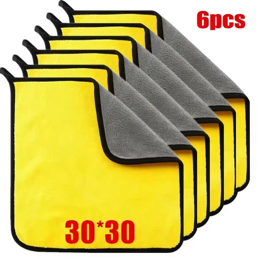 Microfiber Cleaning Cloths, Double Layer, 30x30cm and 30x60cm - Ammpell