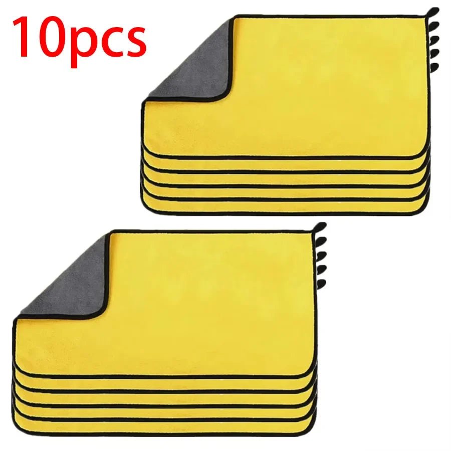 Microfiber Cleaning Cloths, Double Layer, 30x30cm and 30x60cm - Ammpell