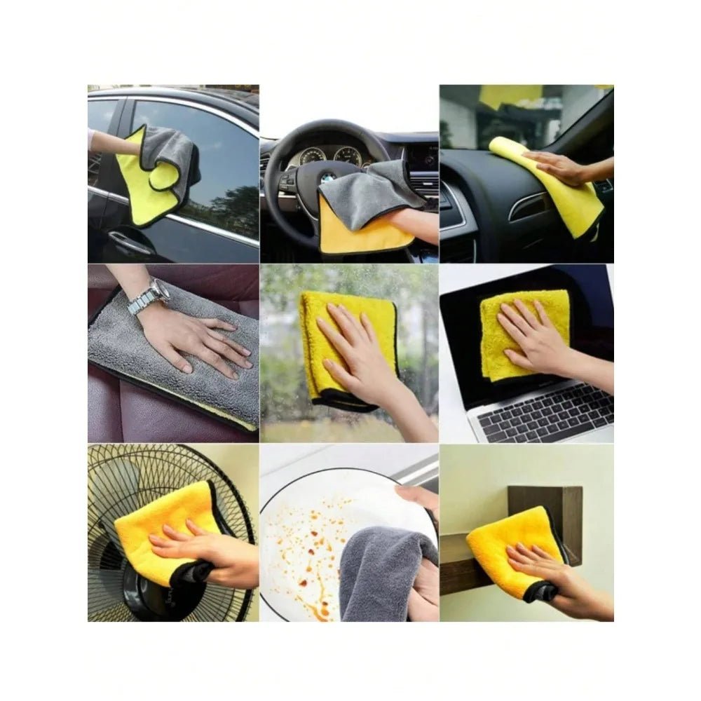 Microfiber Cleaning Cloths, Double Layer, 30x30cm and 30x60cm - Ammpell