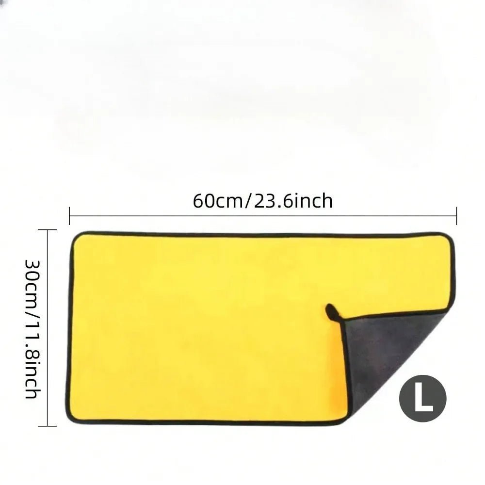 Microfiber Cleaning Cloths, Double Layer, 30x30cm and 30x60cm - Ammpell