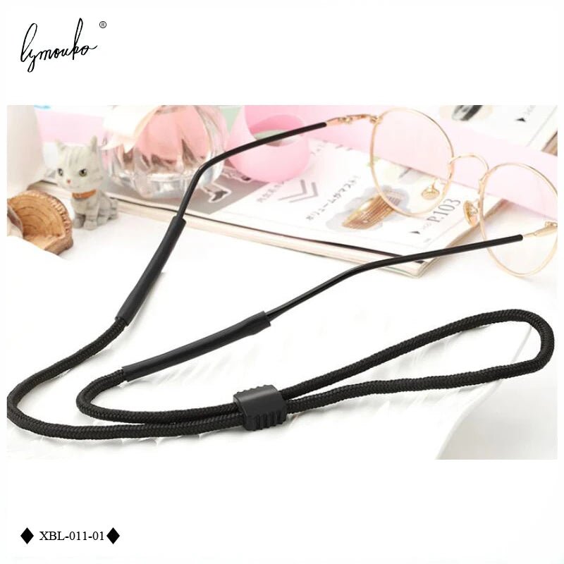 Non-slip Sport Eyewear Rope Protect with Sunglasses Lanyards Chains Holder Neck Cord Silicone Head for Glasses Strap - Ammpell