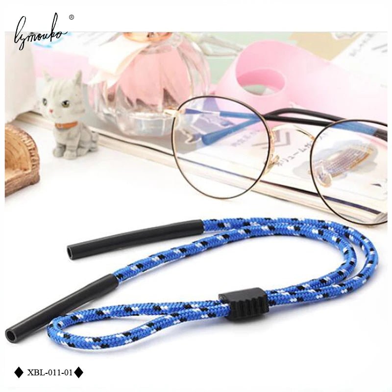Non-slip Sport Eyewear Rope Protect with Sunglasses Lanyards Chains Holder Neck Cord Silicone Head for Glasses Strap - Ammpell
