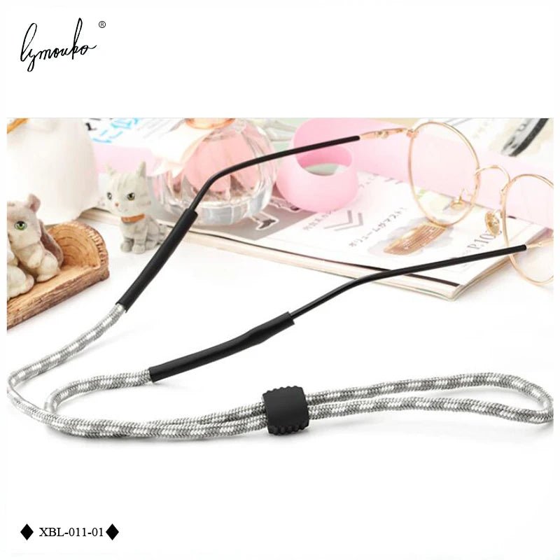 Non-slip Sport Eyewear Rope Protect with Sunglasses Lanyards Chains Holder Neck Cord Silicone Head for Glasses Strap - Ammpell
