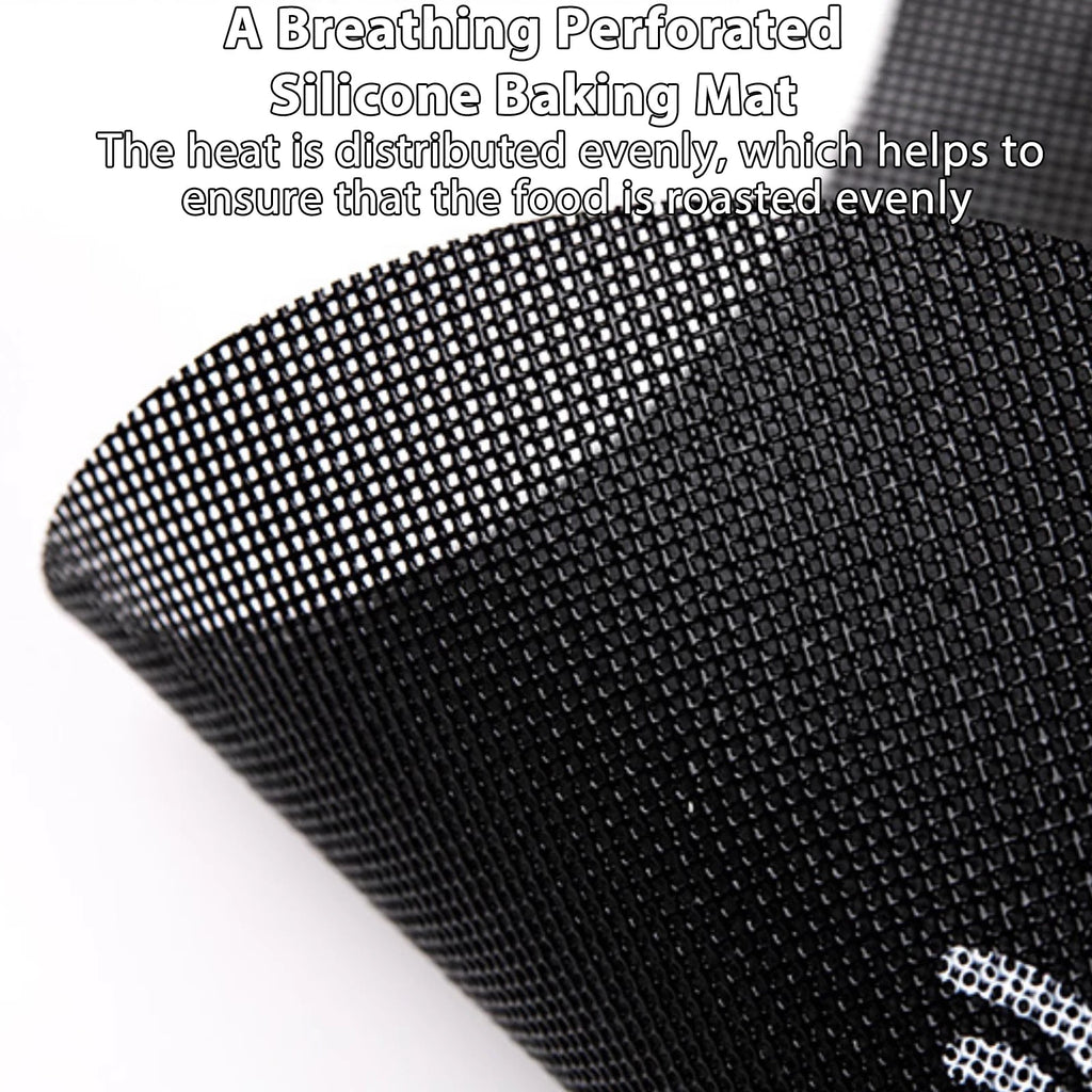 Perforated Silicone Bread Sling for Dutch Oven, with Long Handle, Nonstick & Reusable, Bread Baking Mat for Sourdough Transfer - Ammpell