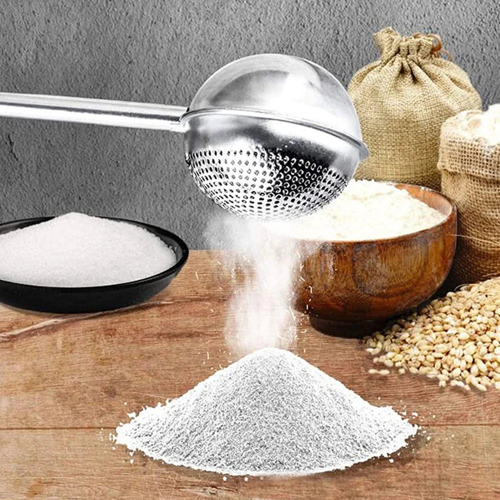 Powder Shaker Sugar Duster Flour Sugar Sieve For Powdered Sugar And Spices Cake Decorating Tool Baking Accessory - Ammpell
