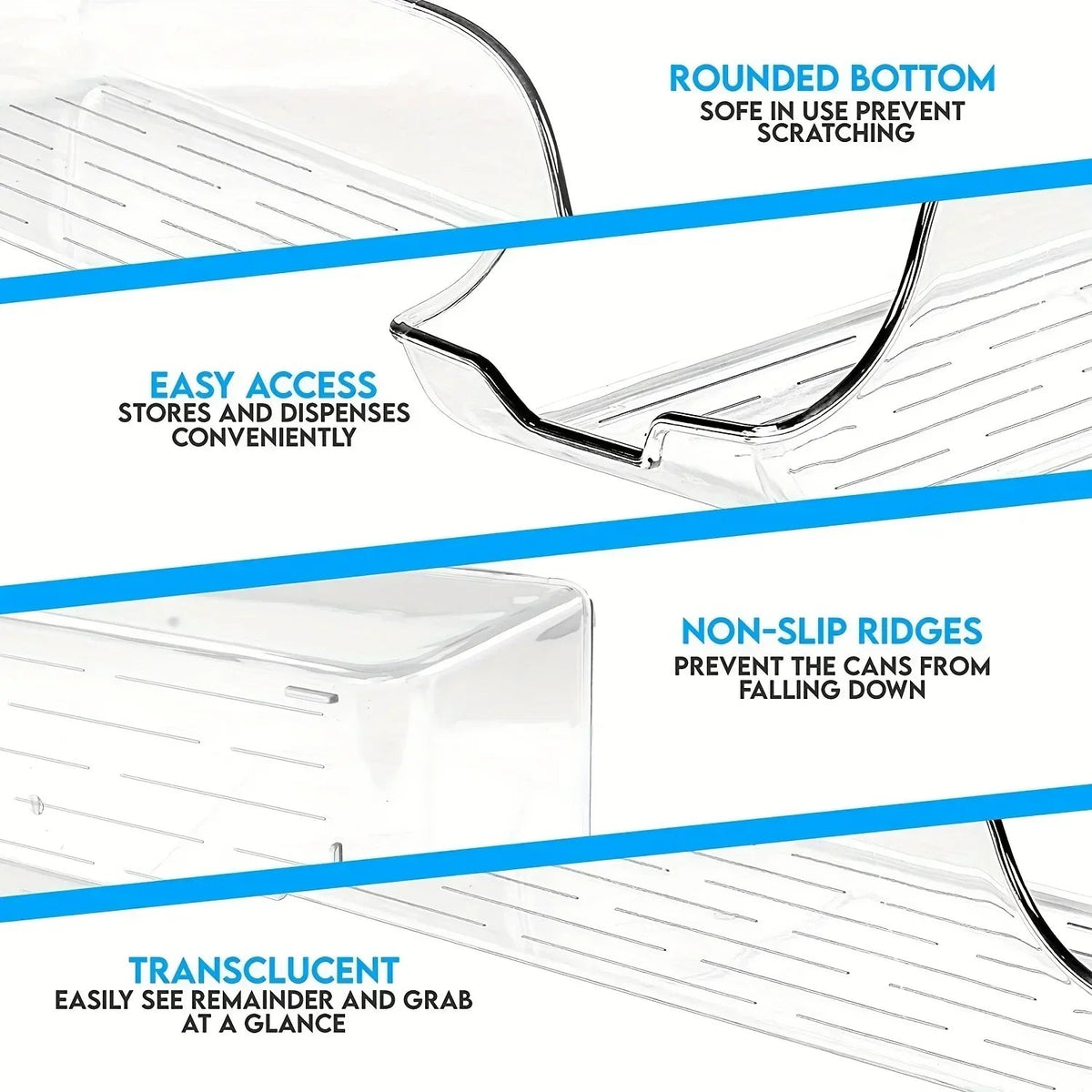 Refrigerator Organizer Bins Soda Cans Dispenser Bins Can Dispensers Auto Rolling Dispenser Fridge Organizer Pantry Organizer - Ammpell