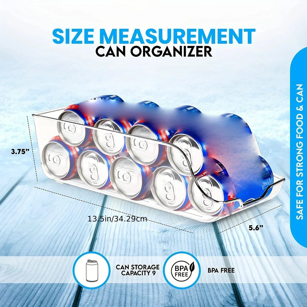 Refrigerator Organizer Bins Soda Cans Dispenser Bins Can Dispensers Auto Rolling Dispenser Fridge Organizer Pantry Organizer - Ammpell