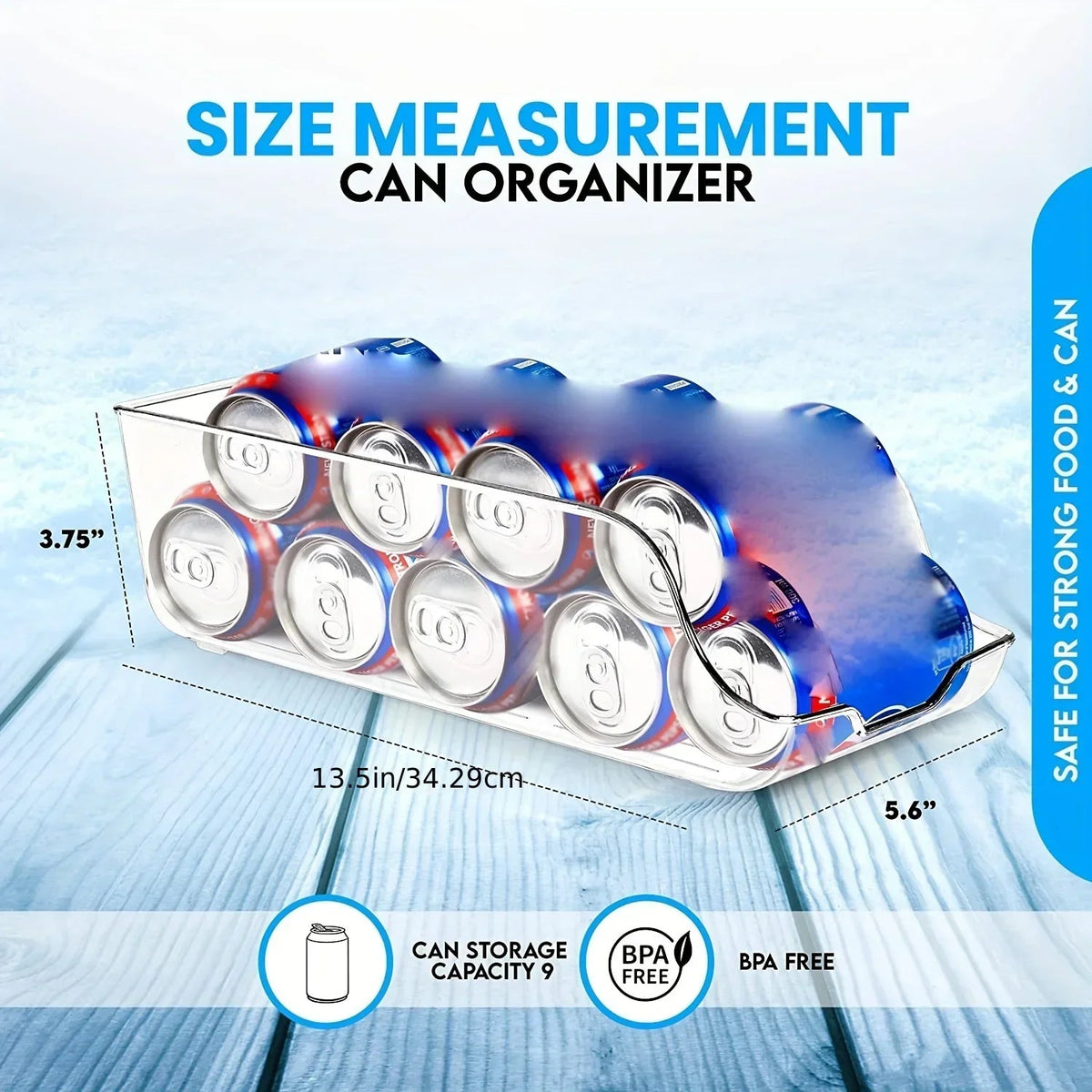 Refrigerator Organizer Bins Soda Cans Dispenser Bins Can Dispensers Auto Rolling Dispenser Fridge Organizer Pantry Organizer - Ammpell