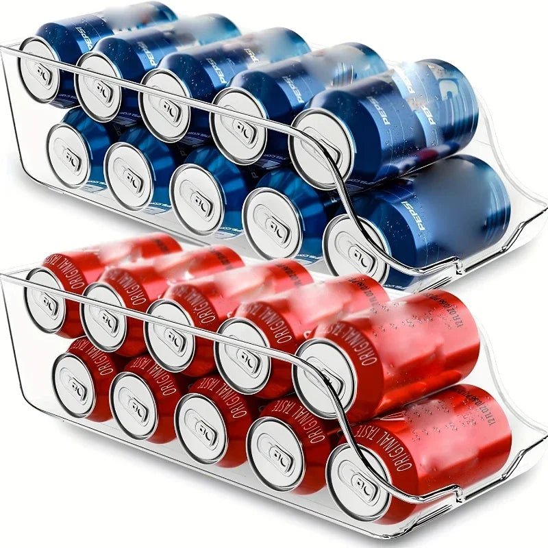 Refrigerator Organizer Bins Soda Cans Dispenser Bins Can Dispensers Auto Rolling Dispenser Fridge Organizer Pantry Organizer - Ammpell