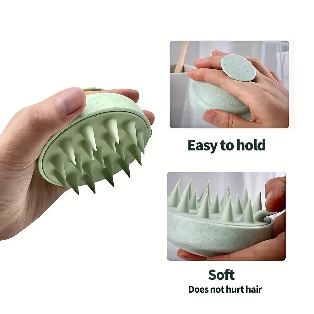 Silicone Shampoo Brush and Scalp Scrubber - Ammpell