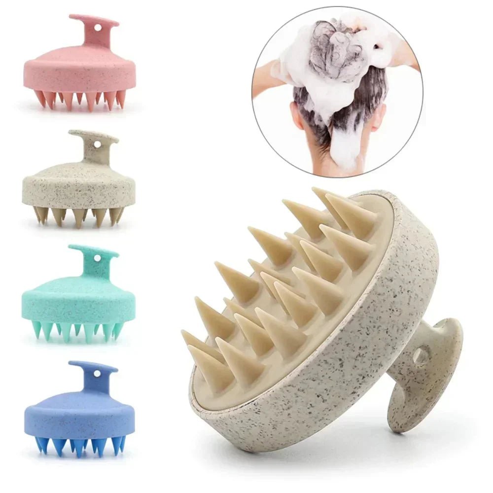 Silicone Shampoo Brush and Scalp Scrubber - Ammpell