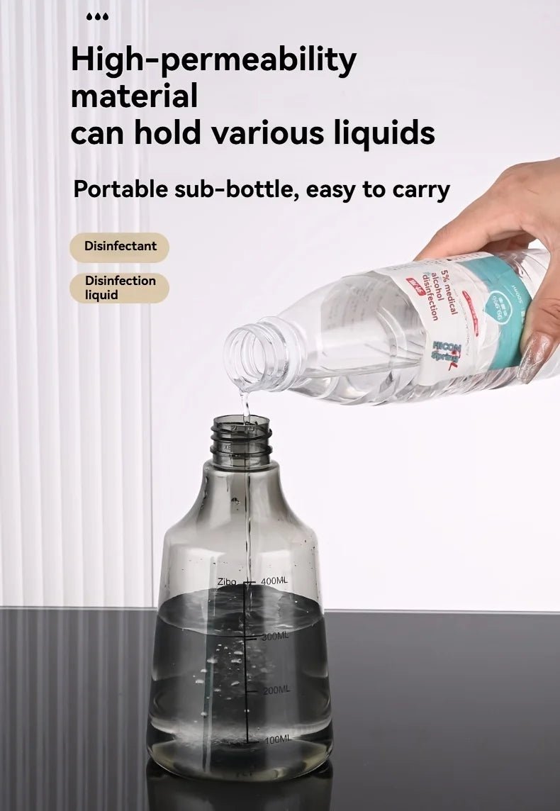 Spray Bottle Transparent Plastic Dual Mode Direct Mist Press Container For Plant Watering Sanitize Daily Garden Care Supply - Ammpell