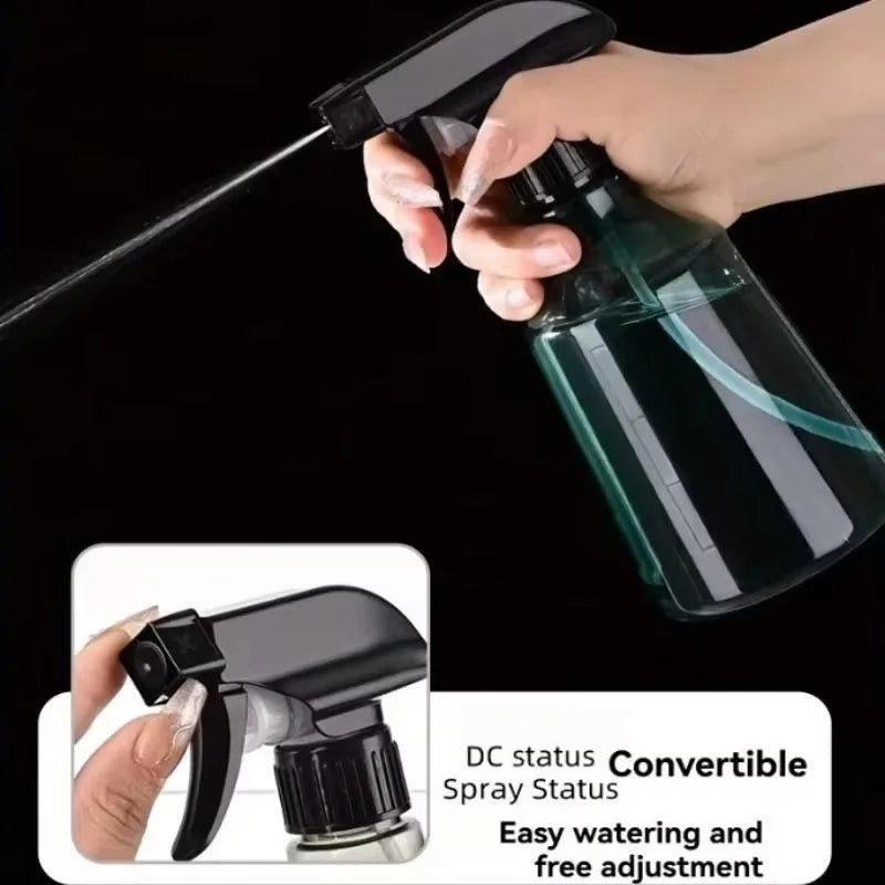 Spray Bottle Transparent Plastic Dual Mode Direct Mist Press Container For Plant Watering Sanitize Daily Garden Care Supply - Ammpell
