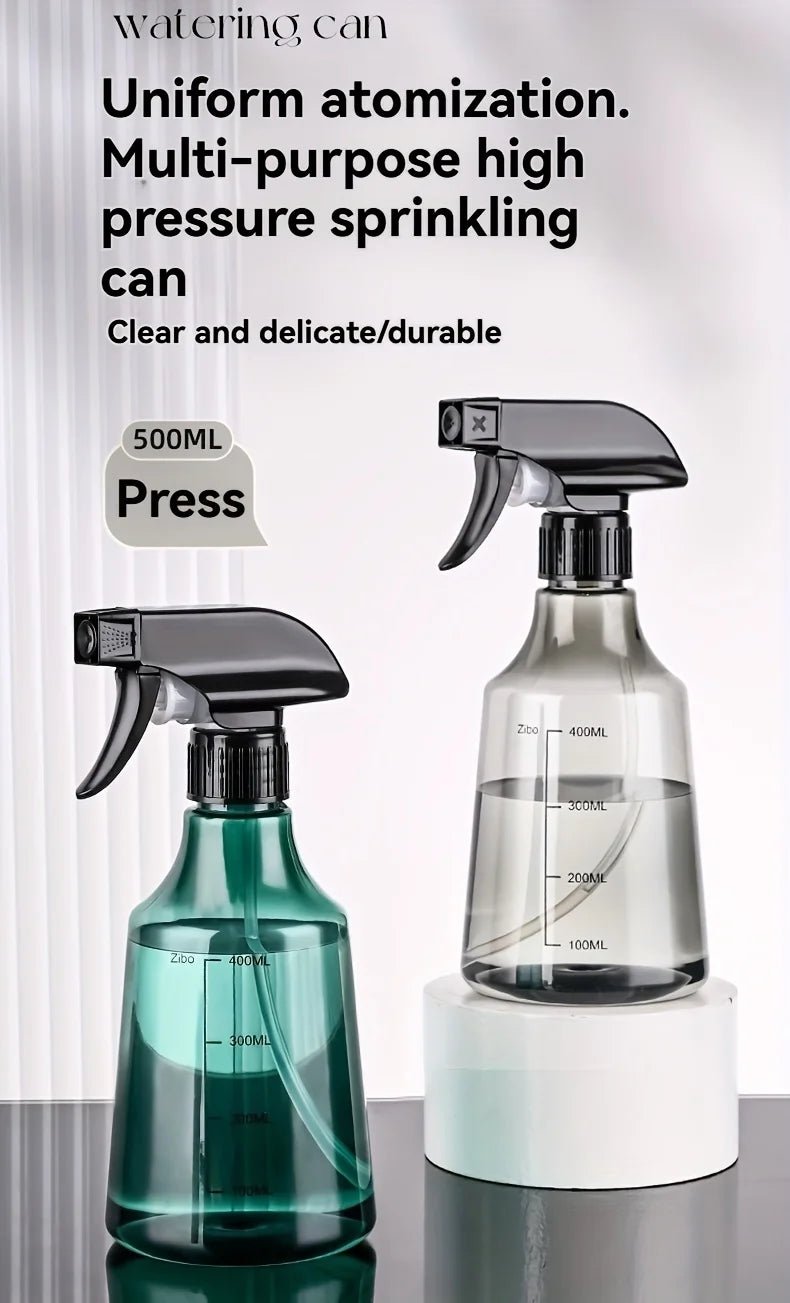 Spray Bottle Transparent Plastic Dual Mode Direct Mist Press Container For Plant Watering Sanitize Daily Garden Care Supply - Ammpell