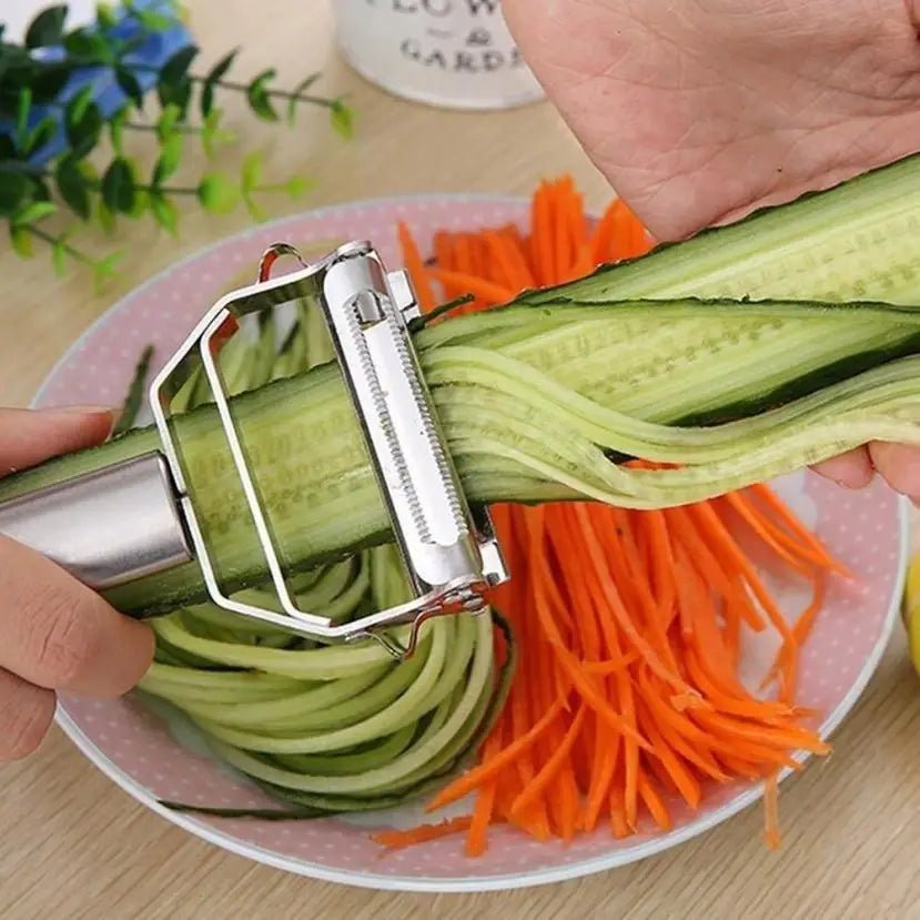 Stainless Steel Julienne Peeler and Vegetable Slicer - Ammpell
