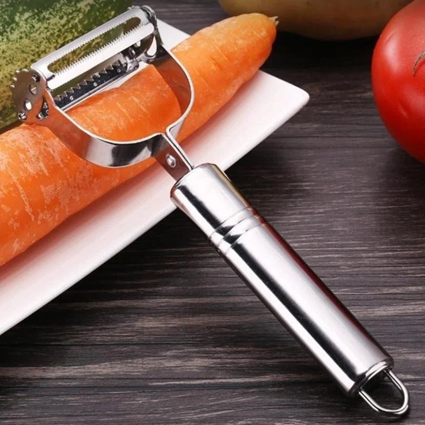 Stainless Steel Julienne Peeler and Vegetable Slicer - Ammpell