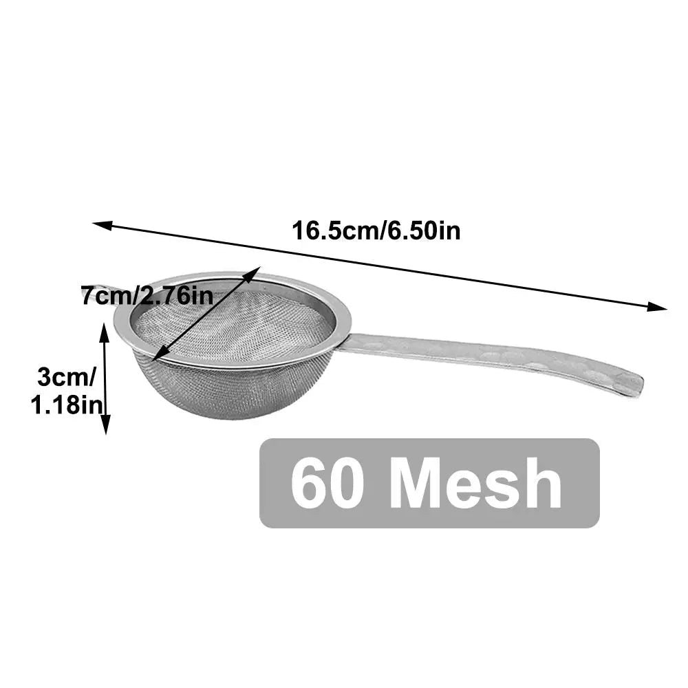 Stainless Steel Matcha Sifter Very Fine Mesh Easy to Clean Tea Strainer Duable Layer Rust-Proof Fine Mesh Strainer for Kitchen - Ammpell